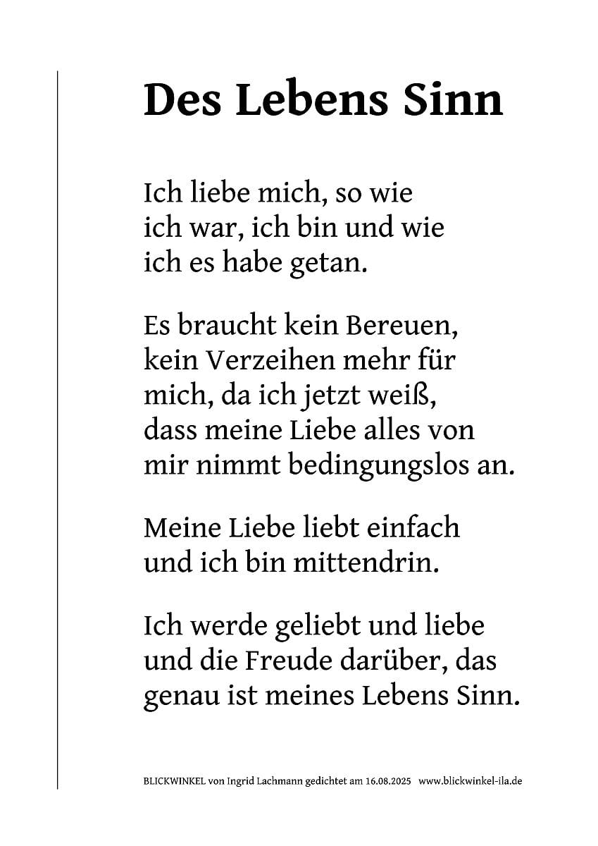 Des Lebens Sinn