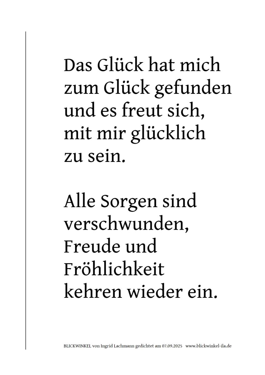 Glück gefunden