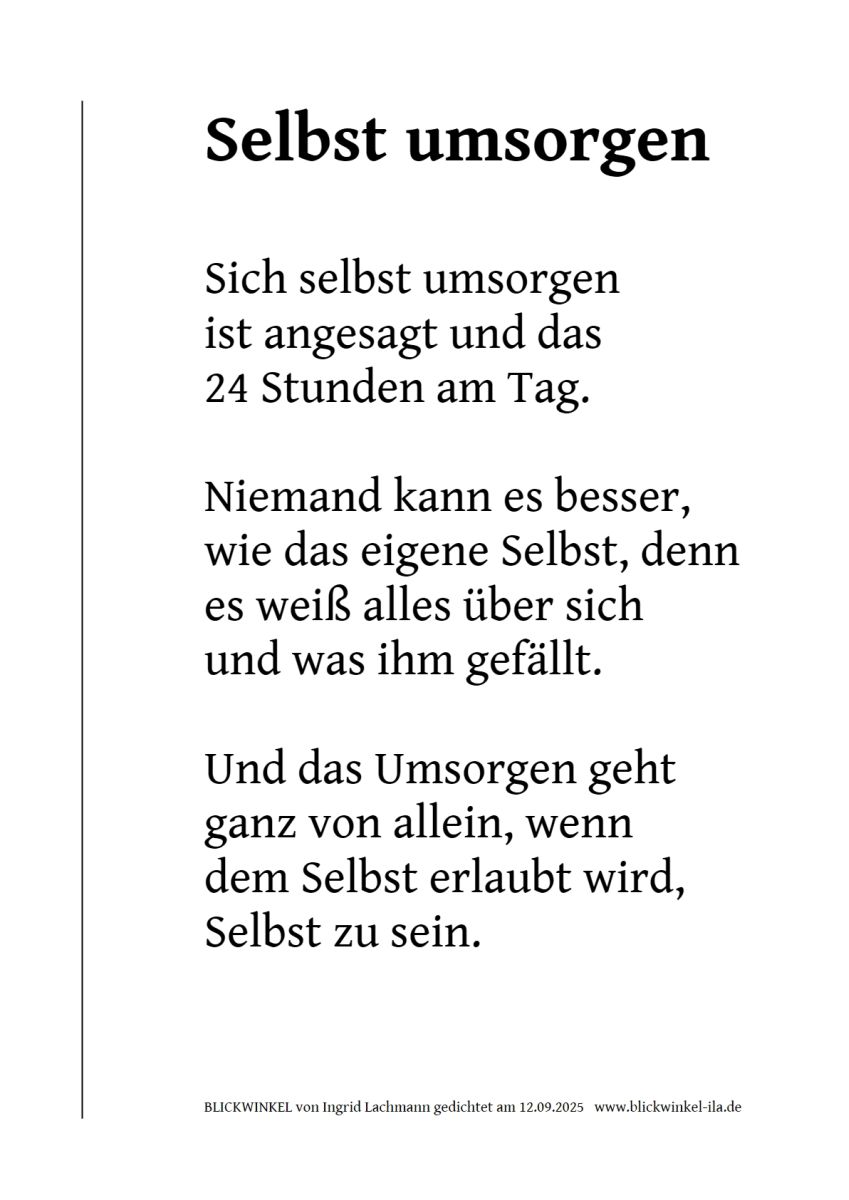 Selbst umsorgen