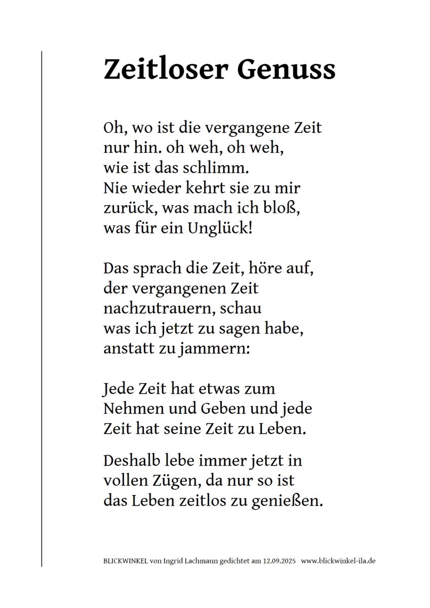 Zeitloser Genuss