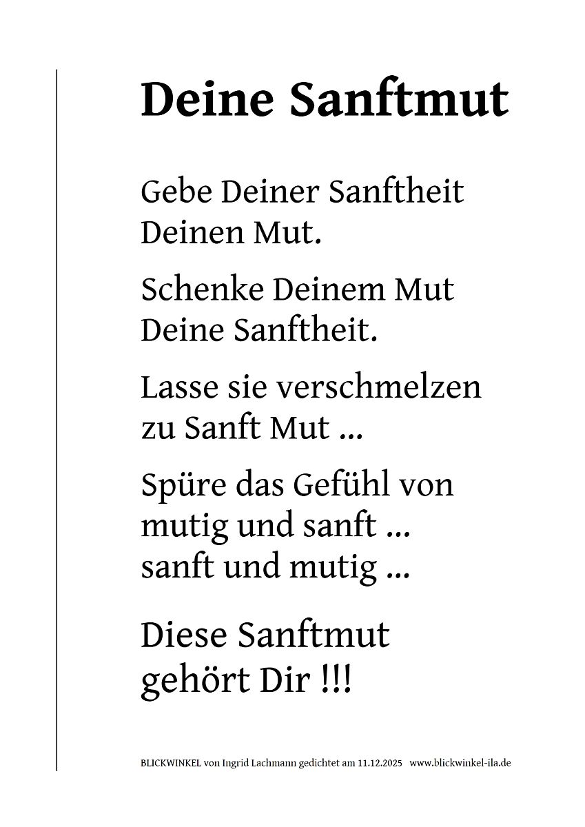 Deine Sanftmut