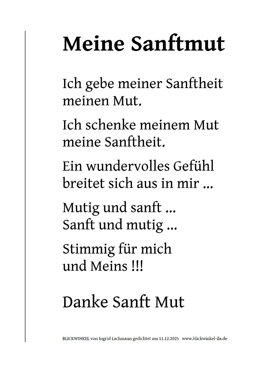 Meine Sanftmut