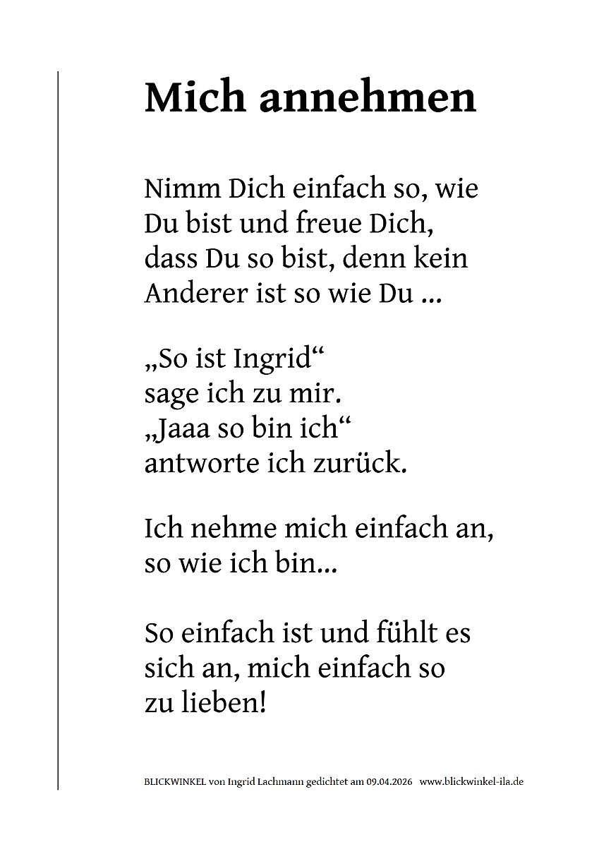 Mich annehmen