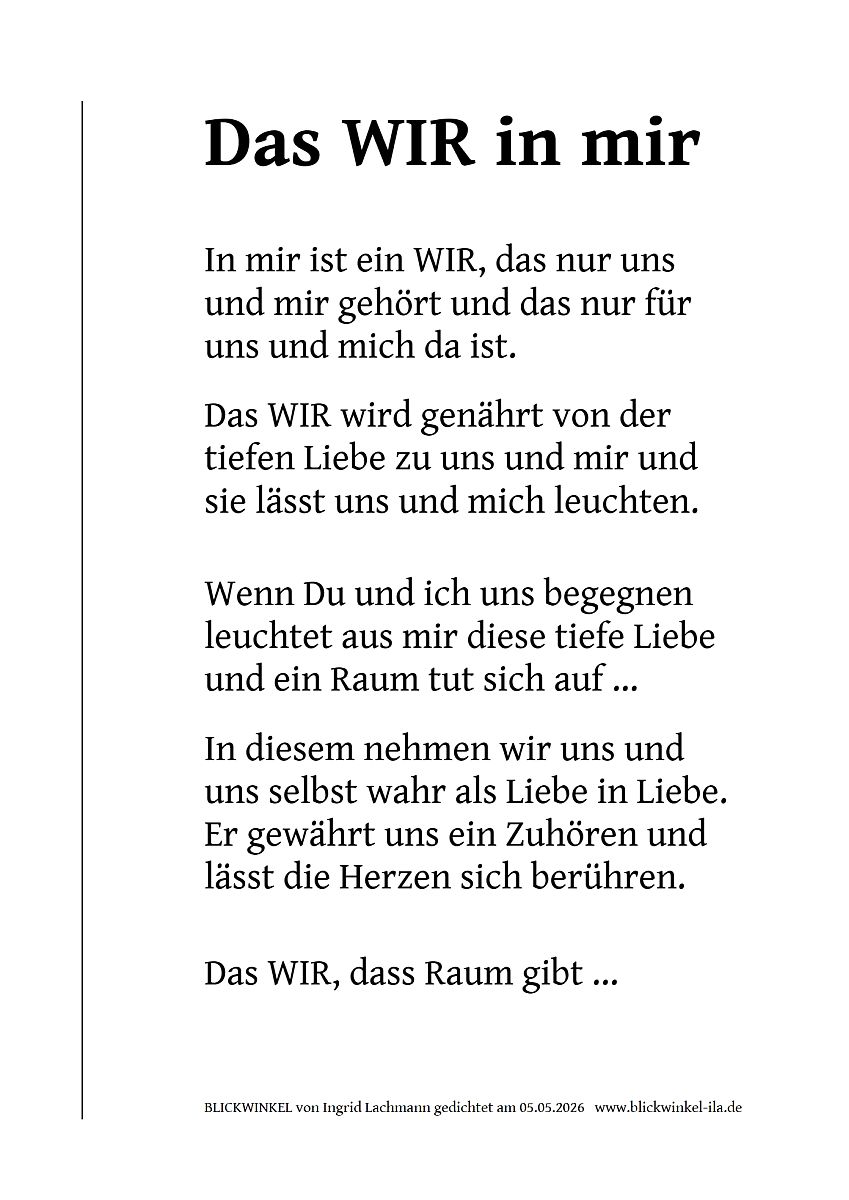 Das WIR in mir