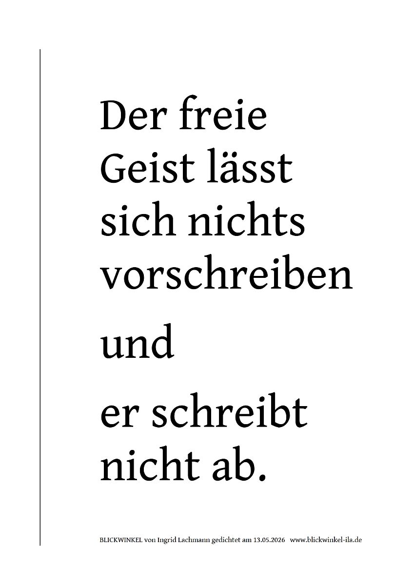 Freie Geist (Text,Bild)