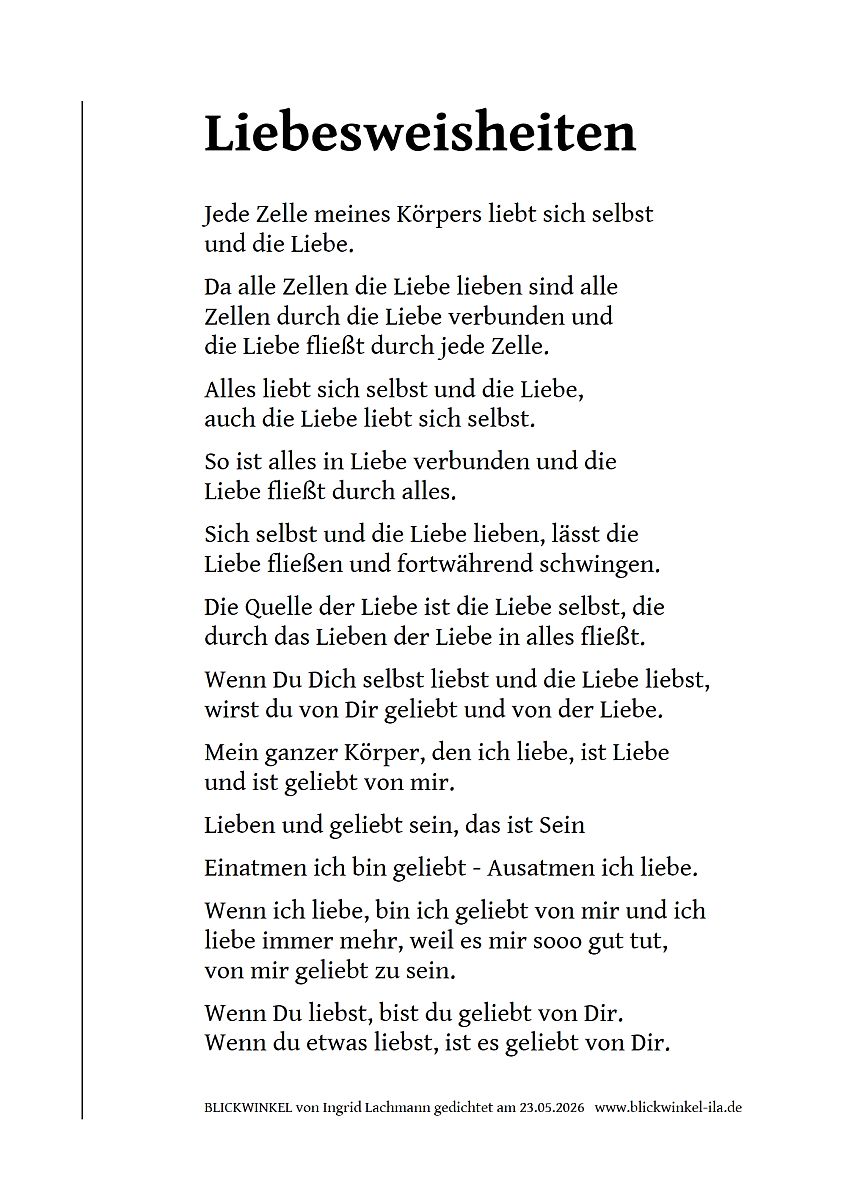 Liebesweisheiten (Text,Bild)