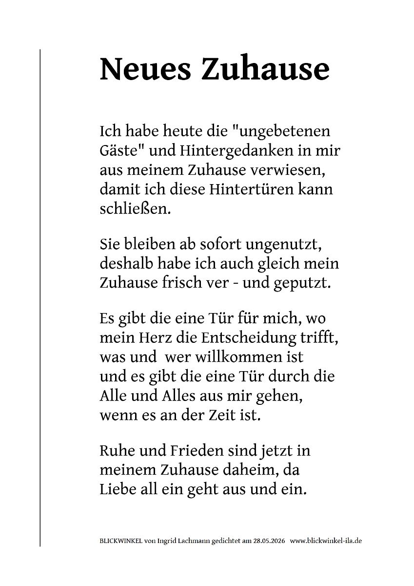 Neues Zuhause