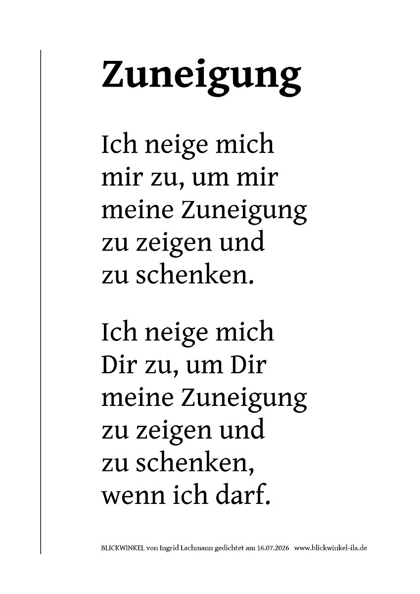Zuneigung (Text,Bild)