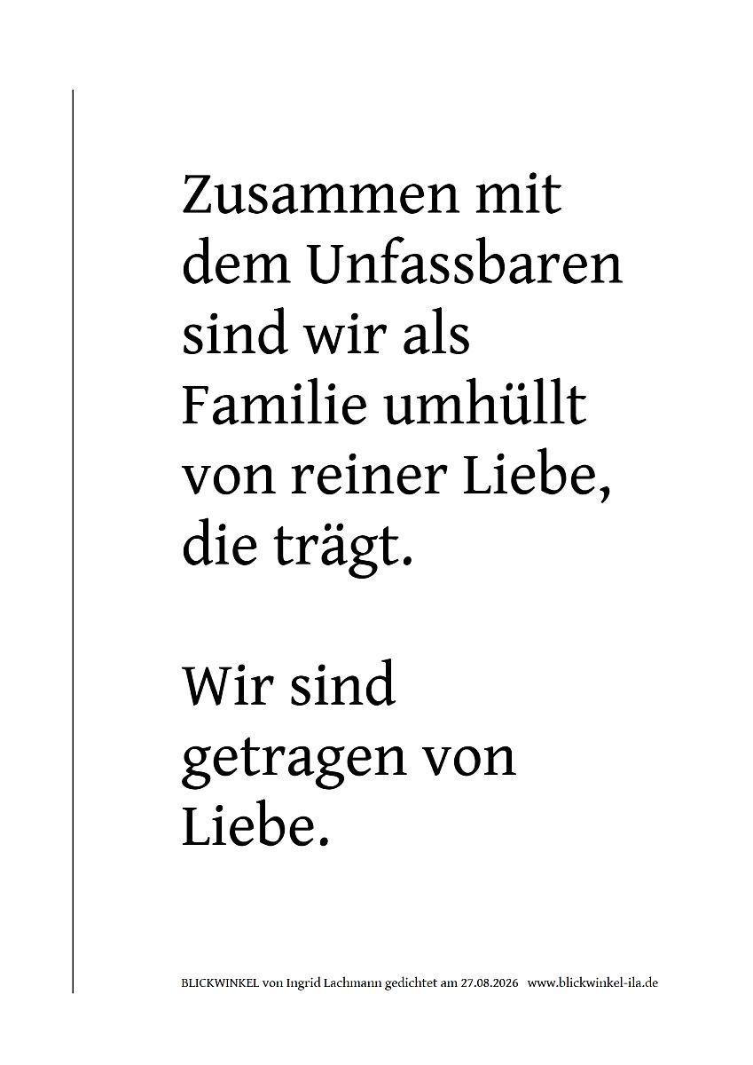 Getragen von Liebe (Text,Bild)
